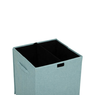 Panier à linge "Colorama" bleu arctic 74L