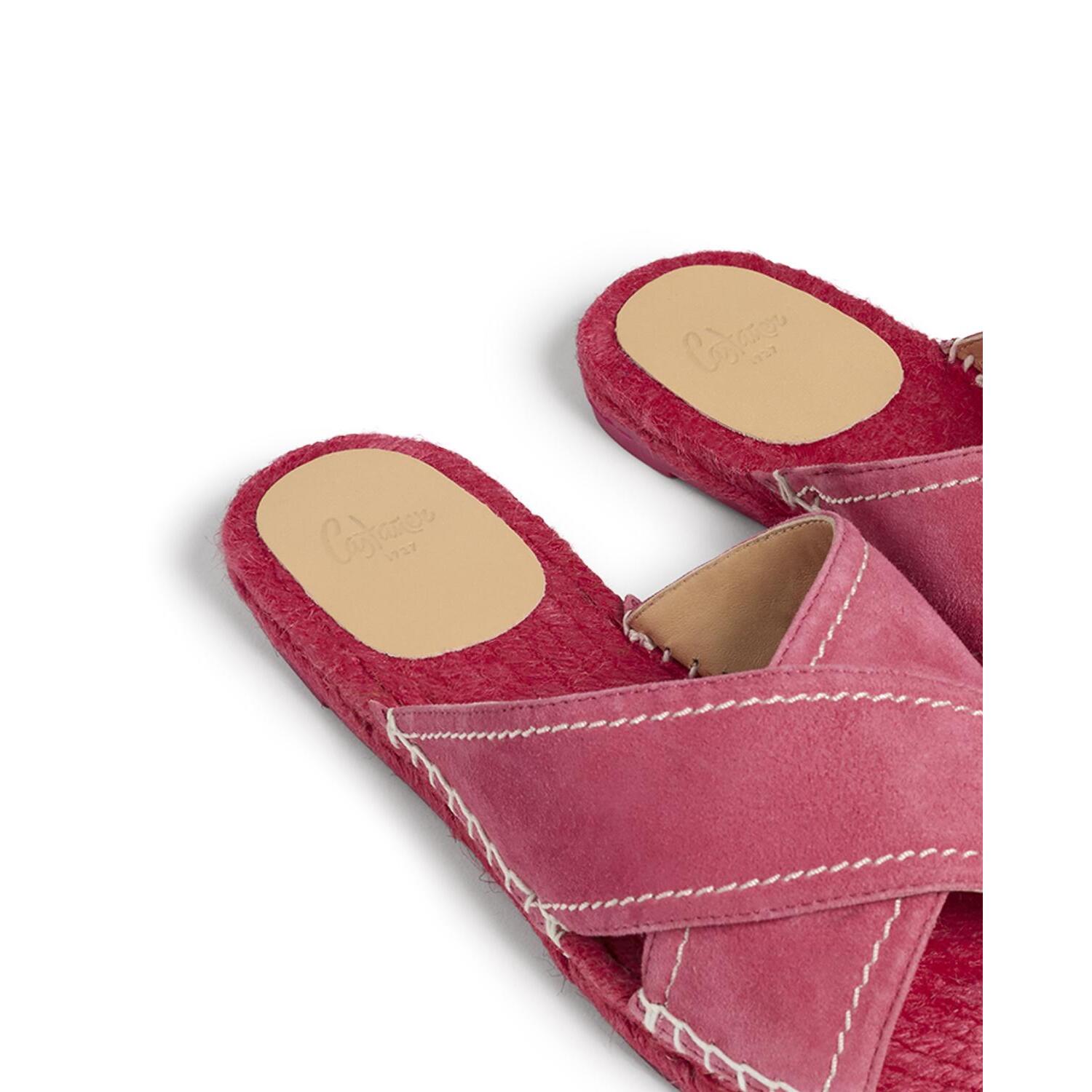 Sandalias planas cuña de 2 cm