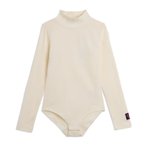 Body Junior a lupetto in cotone stretch