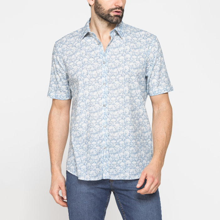 CAMICIA DA UOMO ESTIVA IN FANTASIA STAMPATA