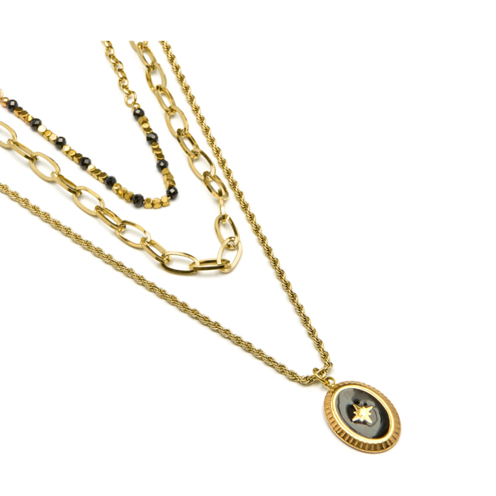 Collar Lux by Lux acabado oro 18k