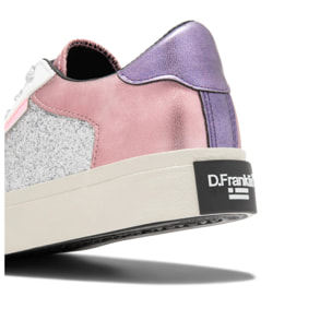 Zapatillas Bajas Mujer Half Moon Low Glitter Plata D.Franklin