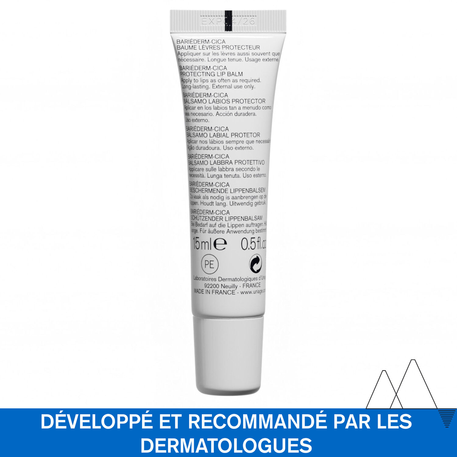 Bariéderm - Cica-Lèvres - Baume Protecteur 15 ml