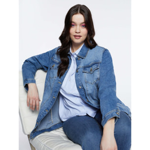 Fiorella Rubino - Chaqueta vaquera oversize - Light - blue