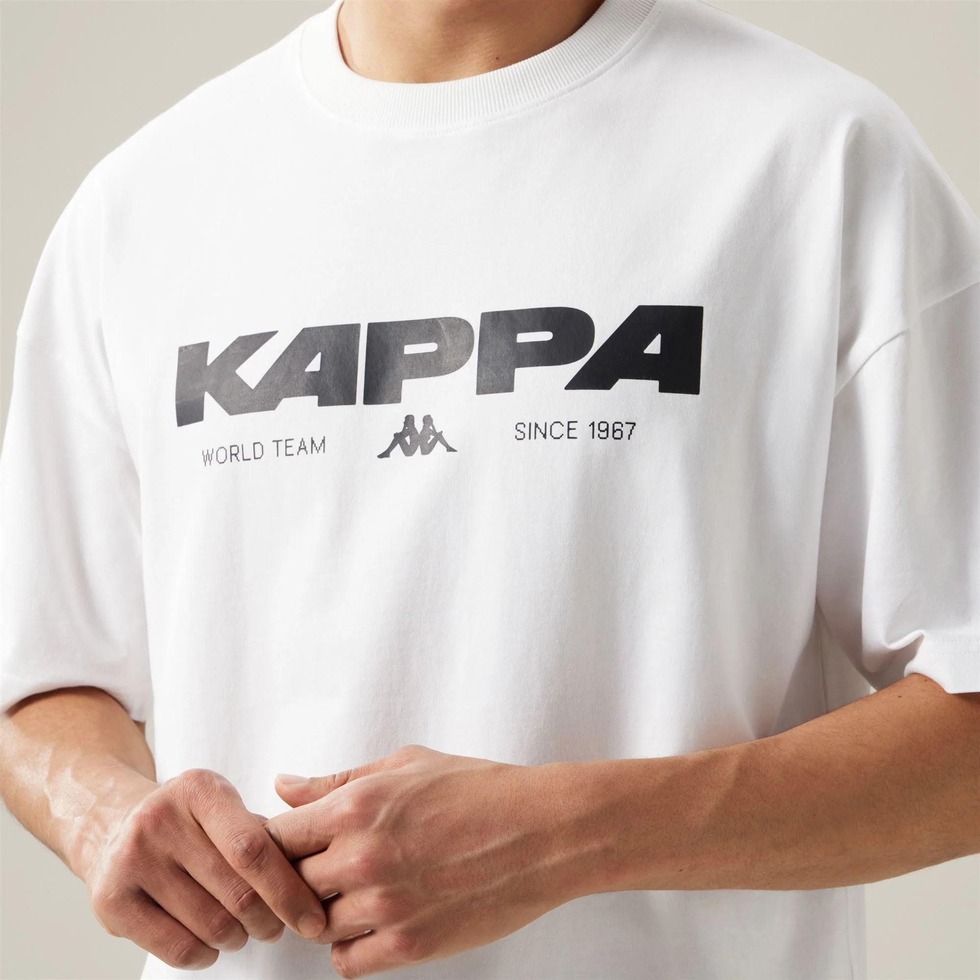 Kappa - T-Shirts & Top Uomo Bianco - Authentic Nhisso