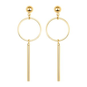 Pendientes acabados en oro amarillo de 18K - Coion