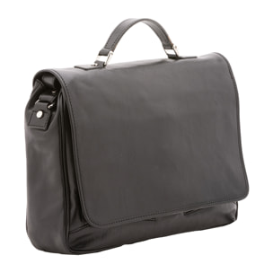 Borsa a mano  unisex In Vera pelle Made in Italy 40x30x9 cm