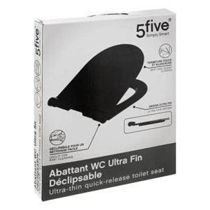 Abattant WC ultra fin noir