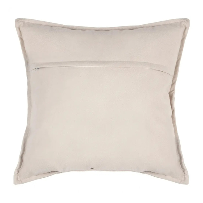 Coussin "LILOU" coton blanc ivoire 45x45cm