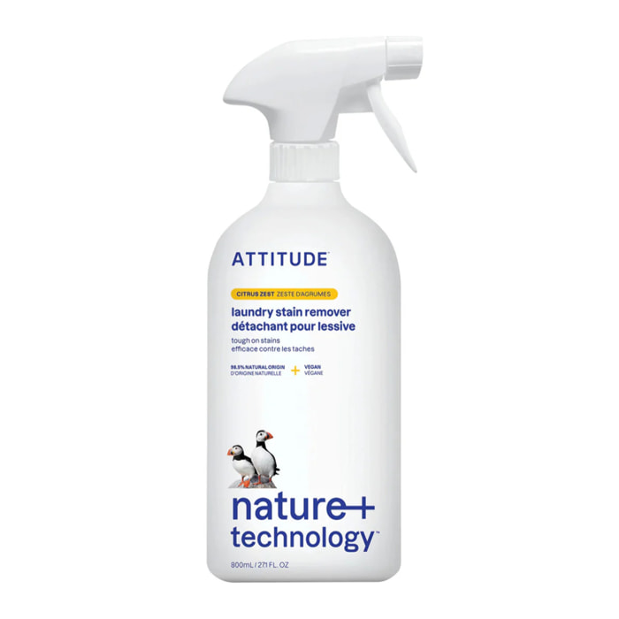 Quitamanchas ropa  cítricos Attitude spray 800 ml