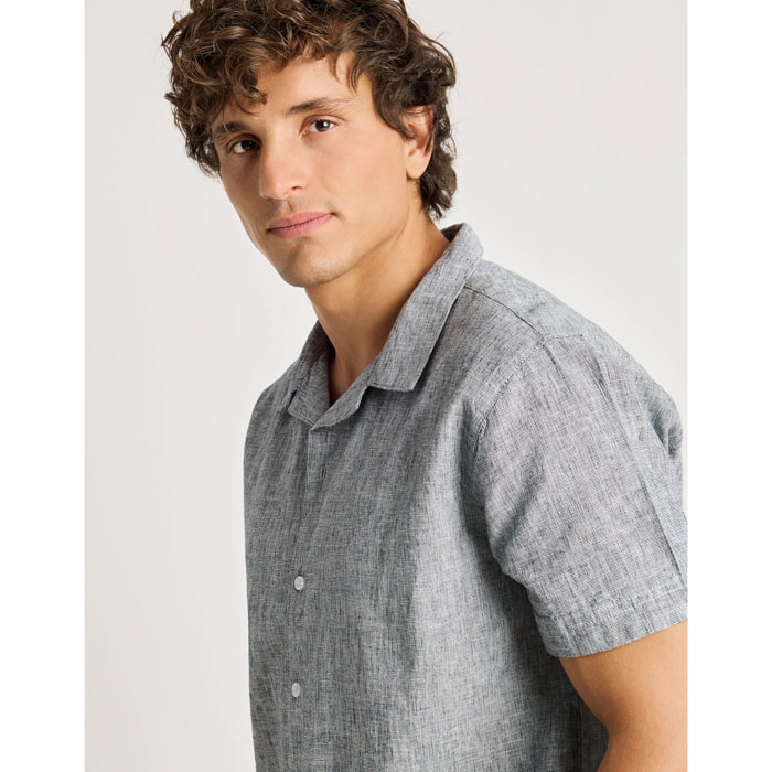 Camisa Lino Azul - Deon