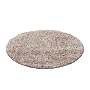 Tapis poils longs shaggy tissé motif uni GECO