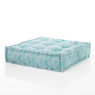 Tomasucci pouf carré OUTDOOR IKAT MINT Multicolore