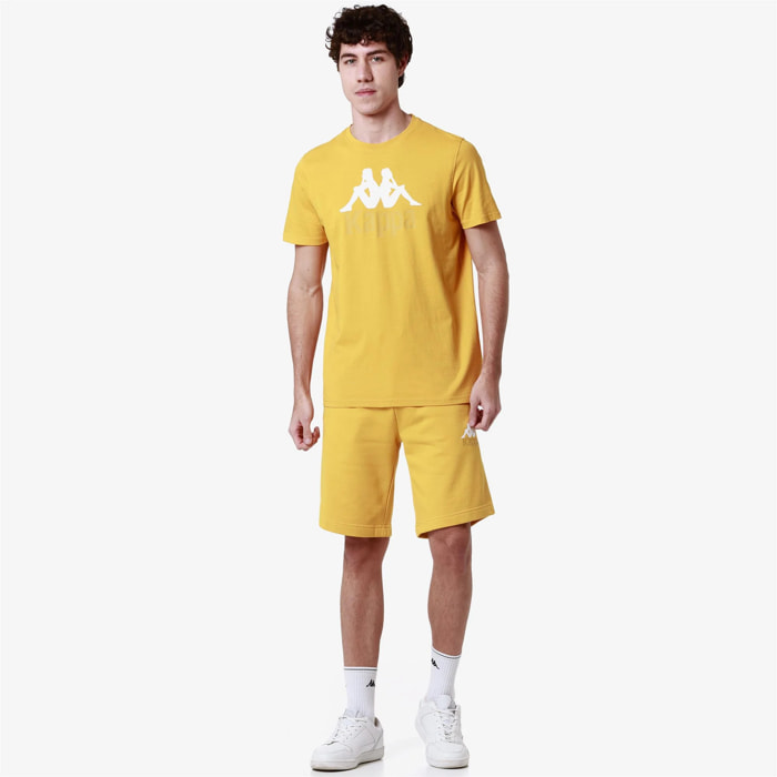 Kappa - Pantaloncini Uomo Giallo - AUTHENTIC UPPSALA 2