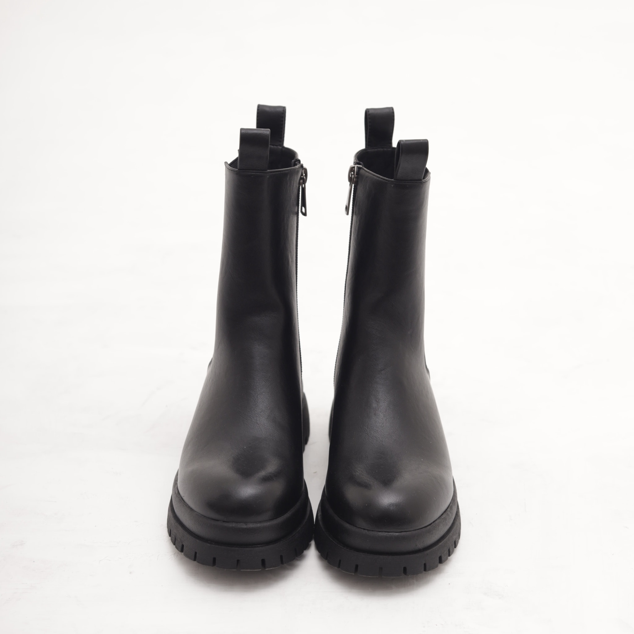 STIVALETTO ELASTICO E ZIP NERO