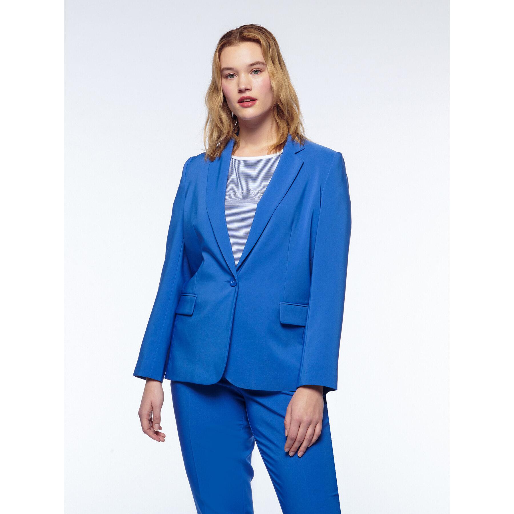 Fiorella Rubino - Blazer in tessuto stretch - Azzurro