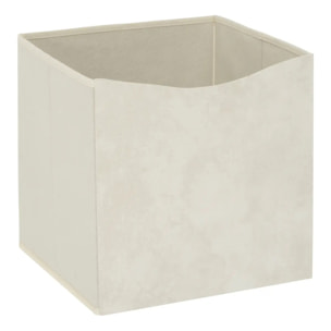 Boîte Mix'n Modul 31x31cm beige tissu et carton