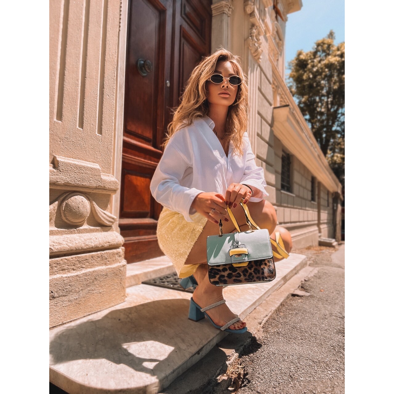 Sandali Donna Tata Italia Blu