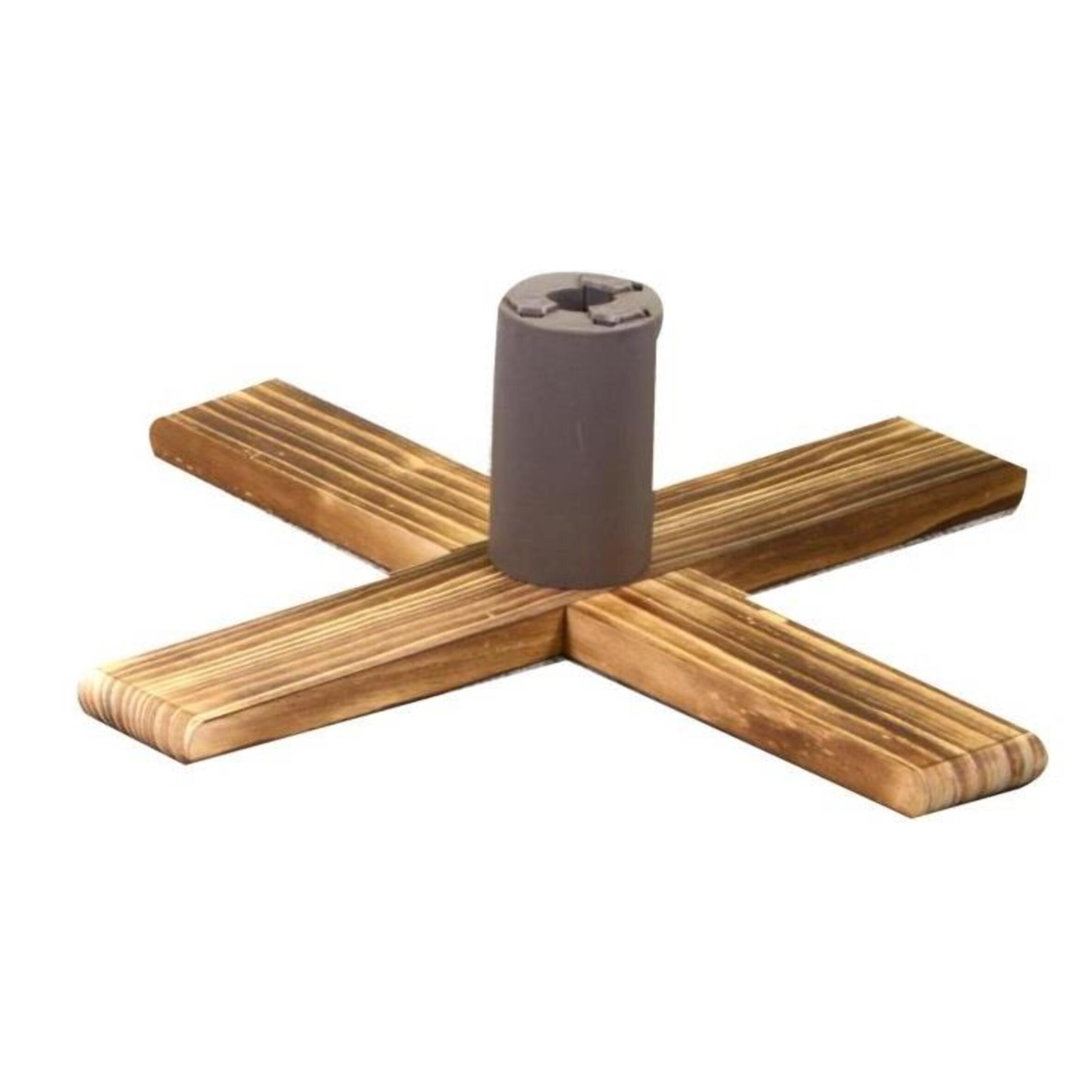 Base per albero di natale in legno regolabile per 3 misure cm54x54h16