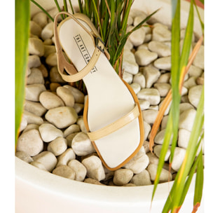 Sandalias 2000 NAPPA SHINNY CHAMPAGNE / BERGAMO color Champagne