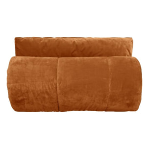 Couvre lit velours matelassé ''Moki'' toutes dimensions Vent du sud - Moki Camel