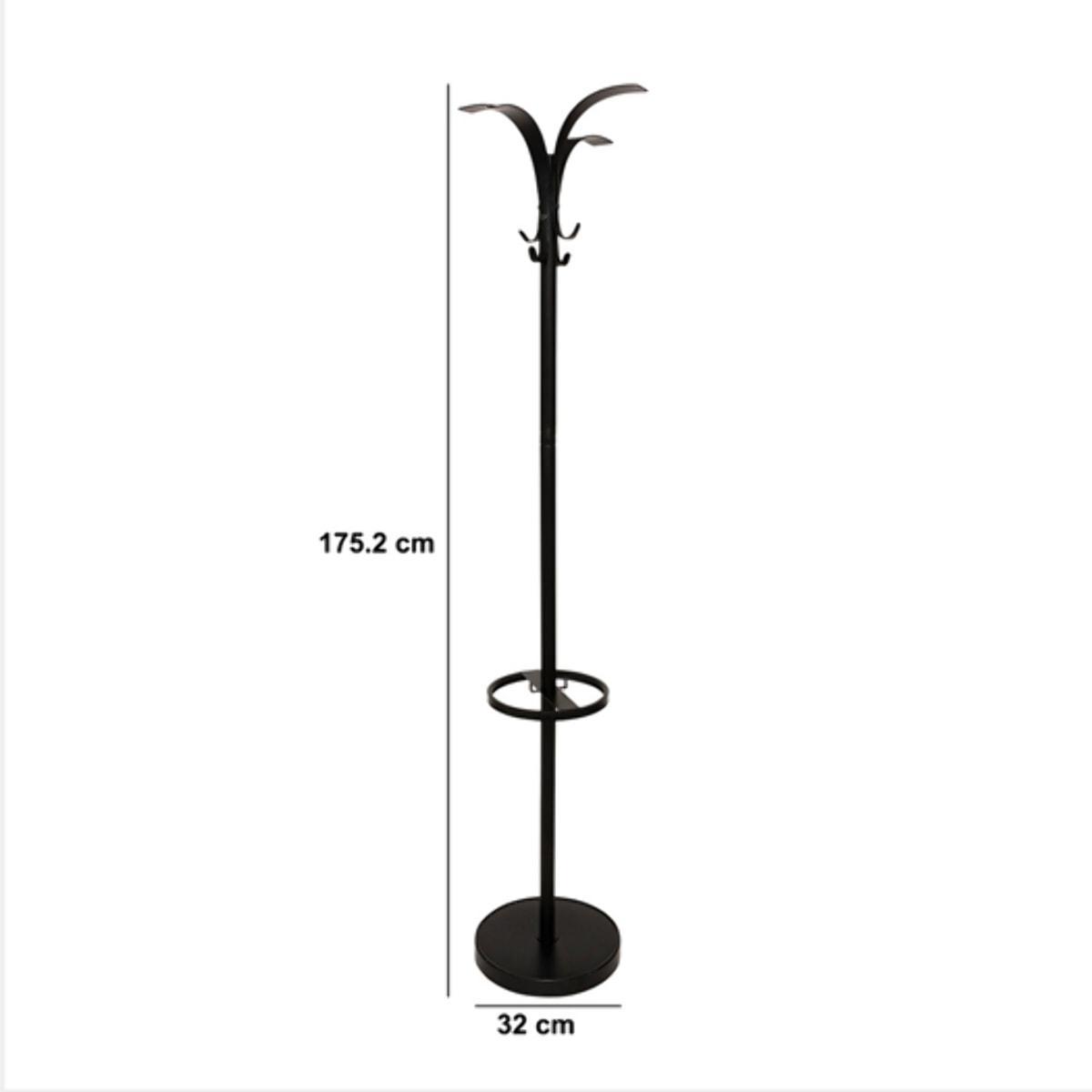 Porte-manteaux "Strongy" 8 crochets H175cm