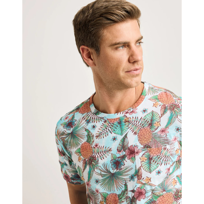 Camiseta Manga Corta Multicolor - Tiki