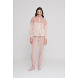 Pigiama donna pullina in eco pelliccia con zip Noidinotte