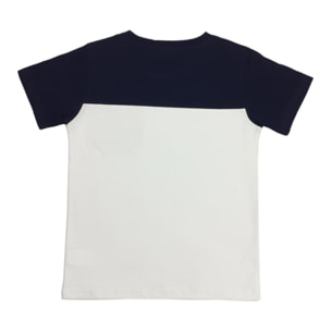 TSHIRT BIANCA BLU