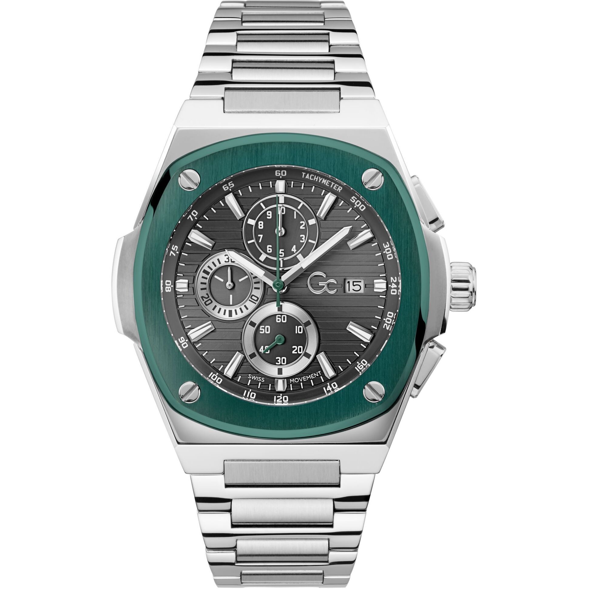 Gc Chronograph Watch Gc Coussin Shape