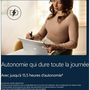 PC Hybride MICROSOFT SURFACE PRO 12e PLATINE 13" Tactile Snapdragon X plus 16 Go RAM LPDDR5x SSD 512 Go Copilot+PC