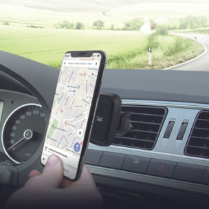 Support smartphone TNB pour grille d'aération carbone noir