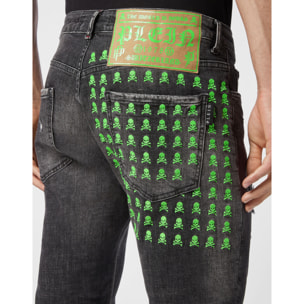 PHILIPP PLEIN Vaqueros de corte recto SKULL&BONES