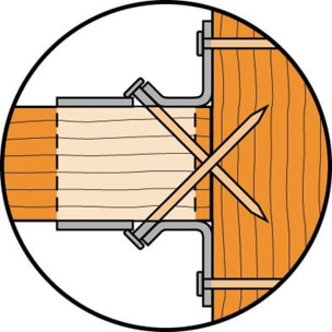 Pointes annelées électrozinguées SIMPSON - Ø4x50 mm - Boîte 1500 pièces - CNA4,0X50-HV