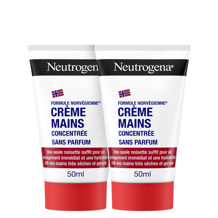 Crème mains - Duo Crème Mains Concentrée sans Parfum 2x50 ml