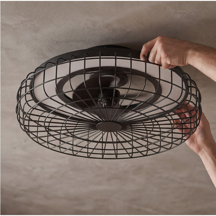 Forlight Merak - Ventilador de Techo con Lámpara LED sin Aspas. Ventilador de Plafón 6 Velocidades y Luz Regulable 2700-6000K