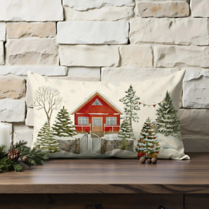 Housse de coussin 100% algodón Christmas House C 30x50 cm