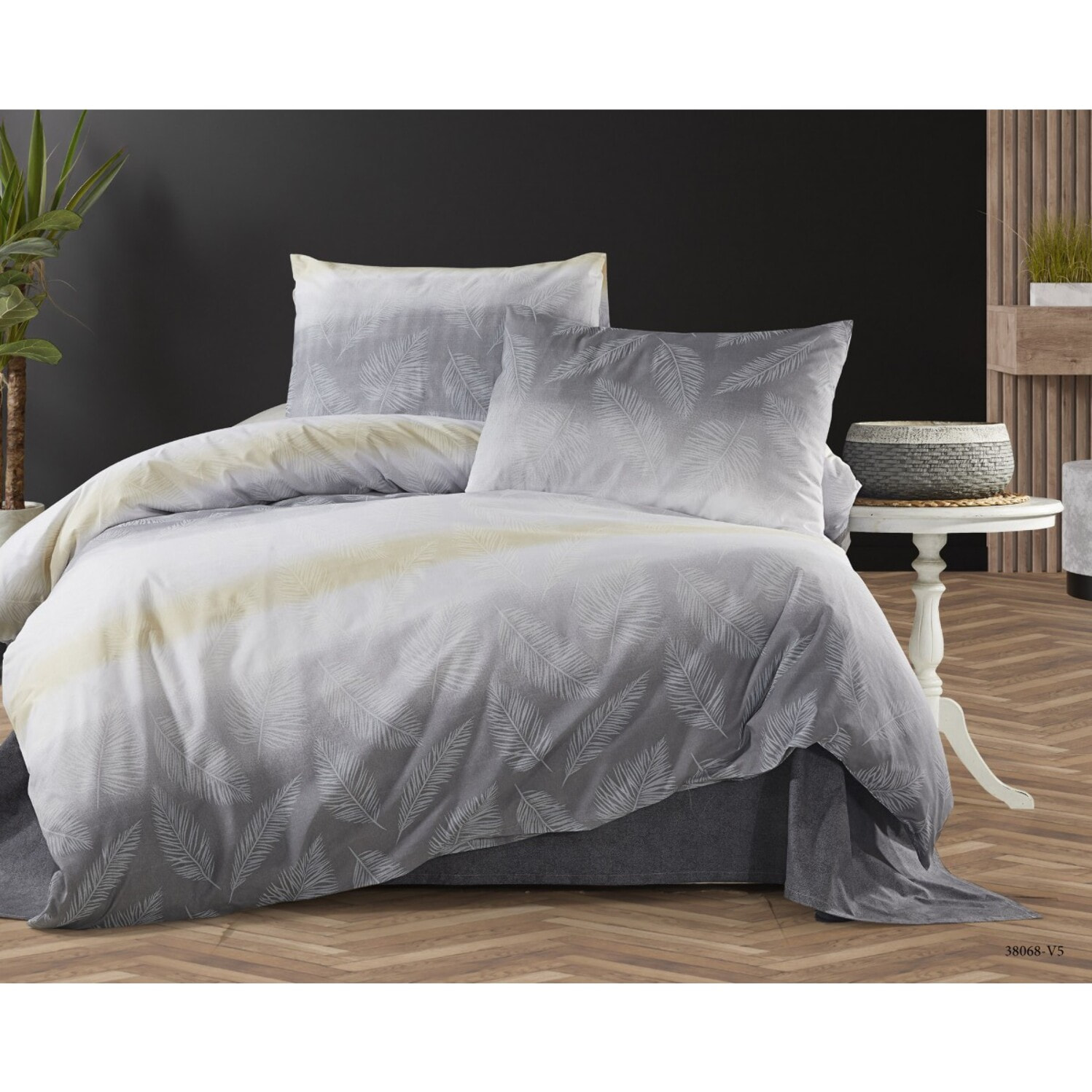 Parure housse de couette et taie(s) d'oreiller coton imprimé