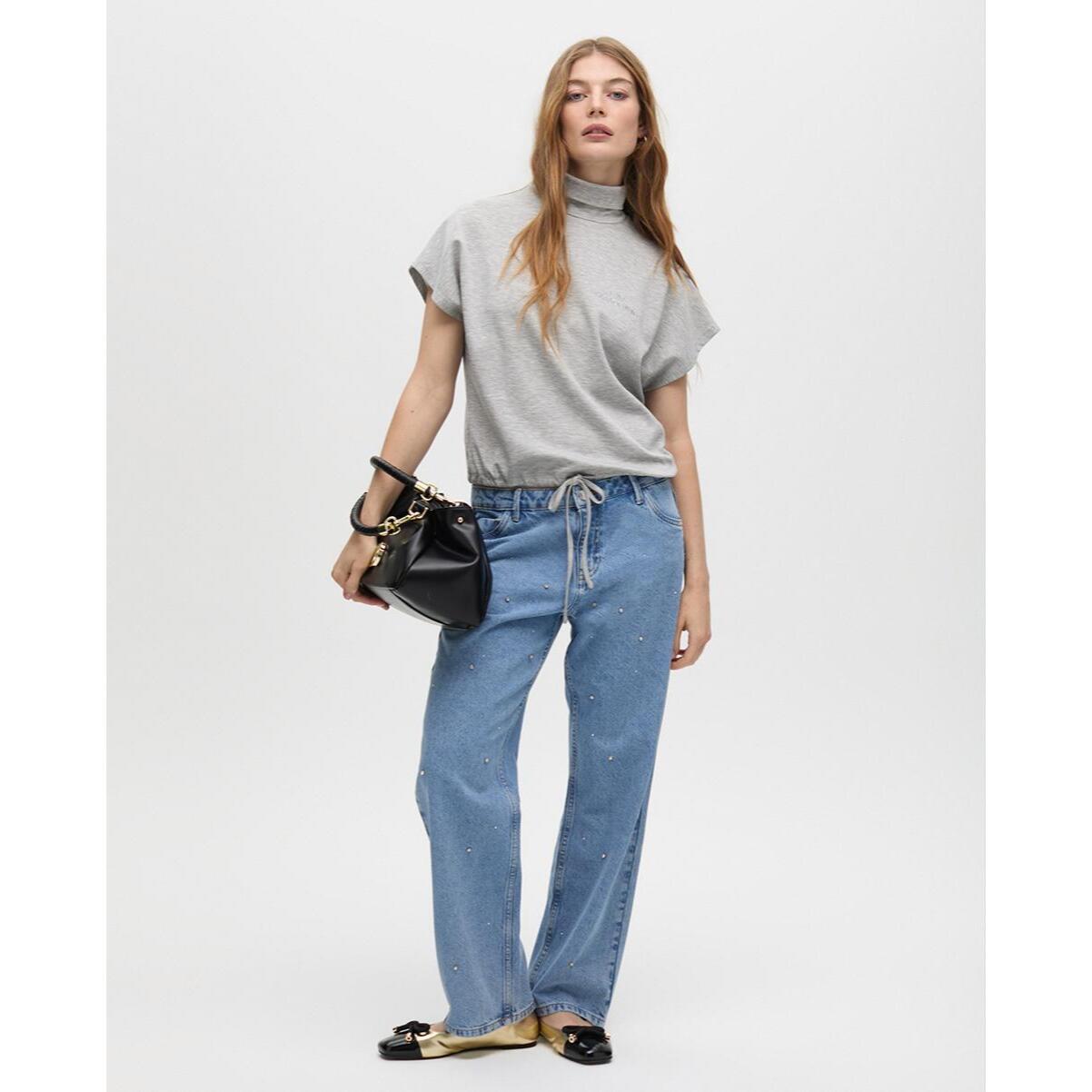 T-Shirt Collo Alto Vita Regolabile