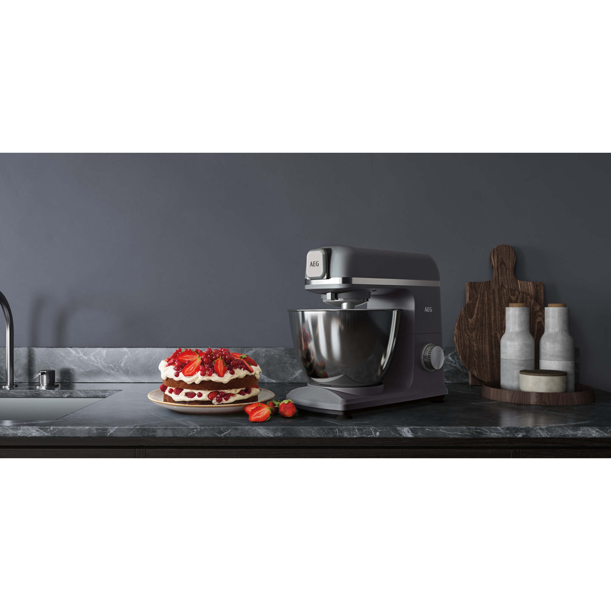 AEG Robot de cocina de 1200 W y 6 velocidades KM5-1-4BPT