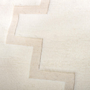 Authentique tapis Noué main en relief en laine