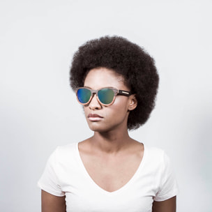 Gafas de sol OCEAN WEDGE - 5 capas marrón / Revo polarizada verde