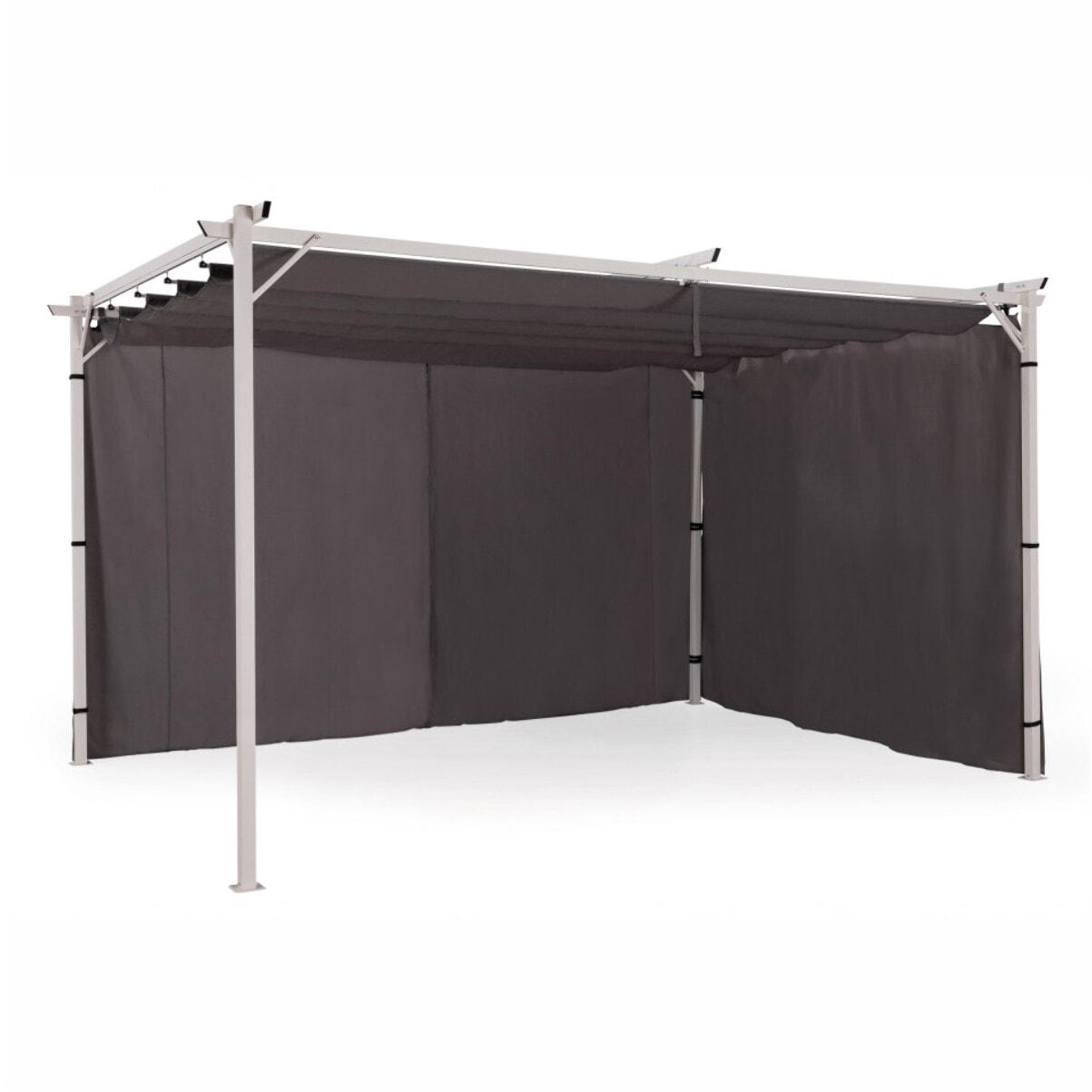 Rideau universel pour pergola Izifix - Gris