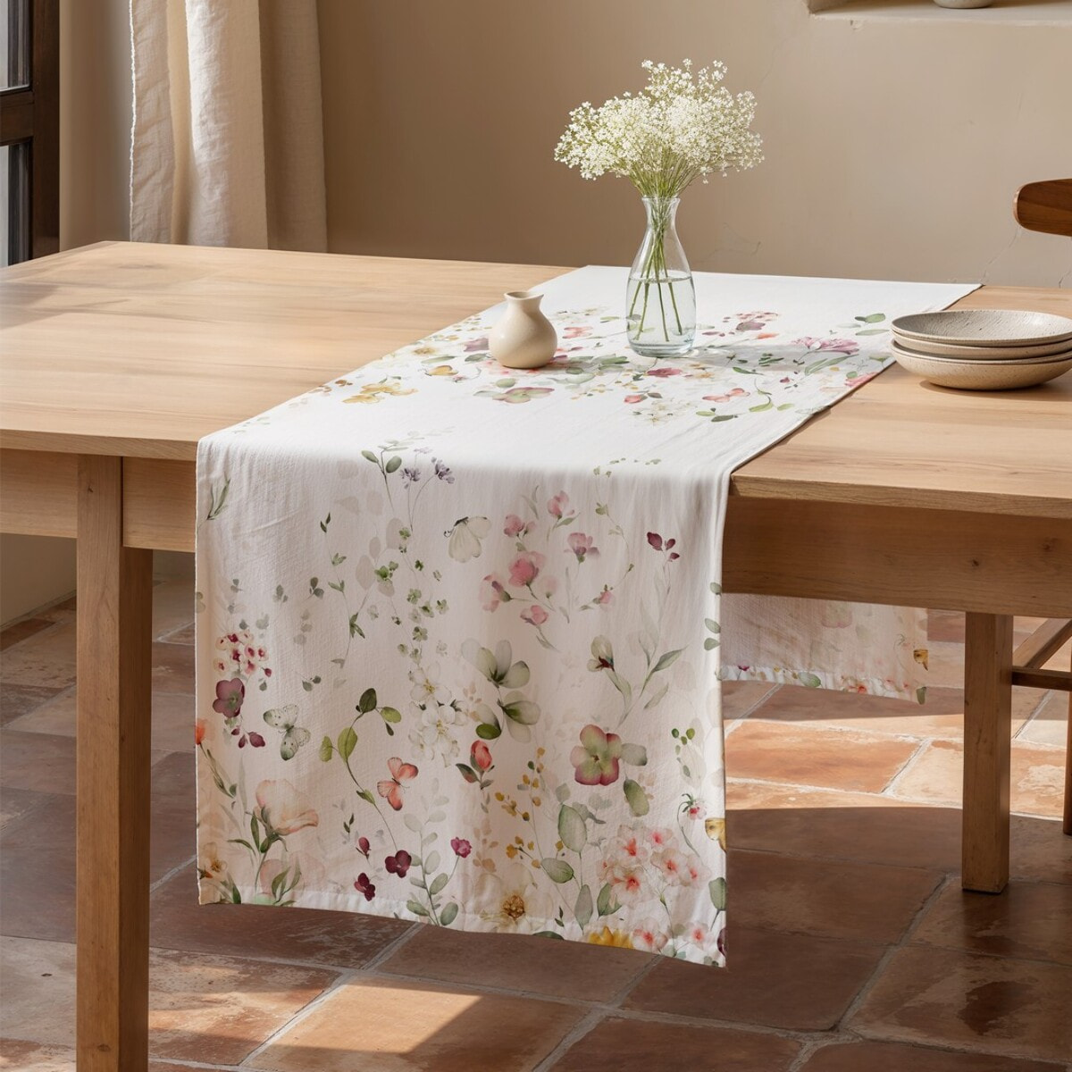 Chemin de table DURANA MULTICOLORE - aspect textile