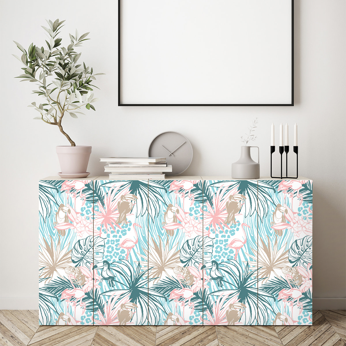 Sticker meuble tropical fatea 40 x 60 cm