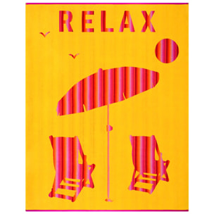 Serviette de plage éponge velours Jacquard - Malta - 140x180cm - 400g/m²