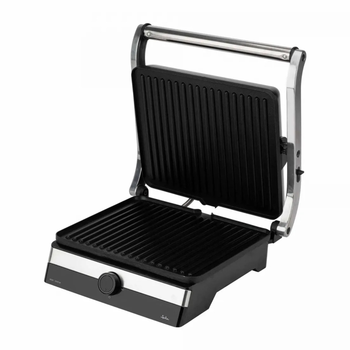 Parrilla eléctrica grill JATA JEGR1596 con placas rayadas (29 x 23,6 cm) antiadherentes. 2000 W