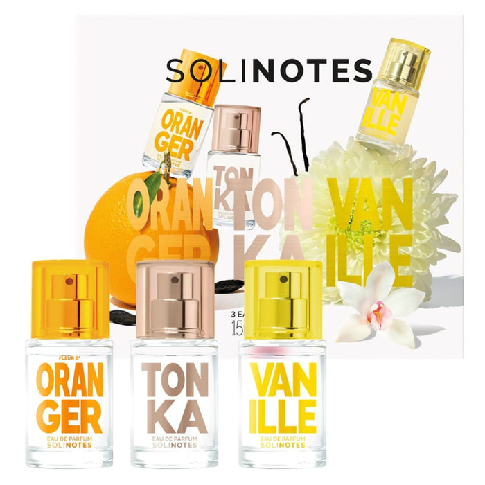 Fleur d'Oranger Tonka Vanille - Coffret Découverte 3 x 15 ml