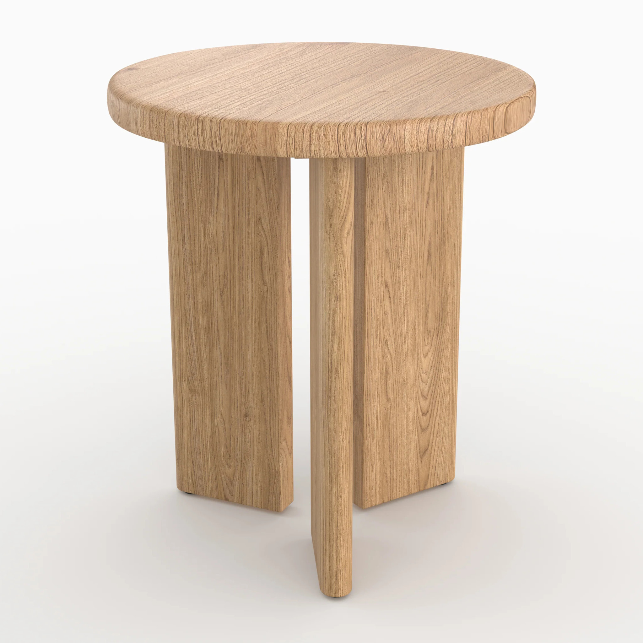 Table d'appoint ronde en bois clair D40 cm - Néa