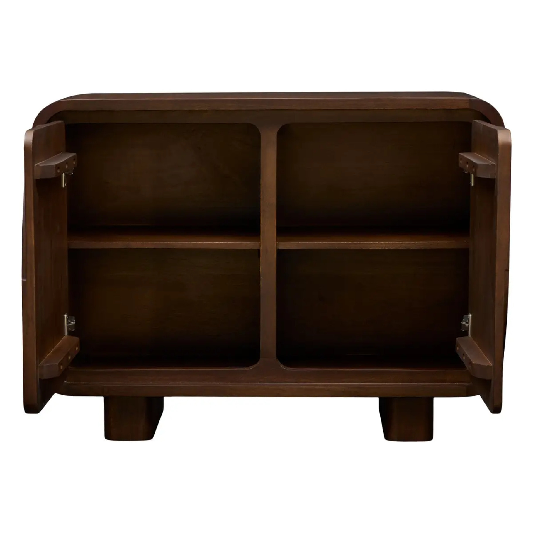 Buffet Shelty rectangulaire 70x96cm 2 portes marron
